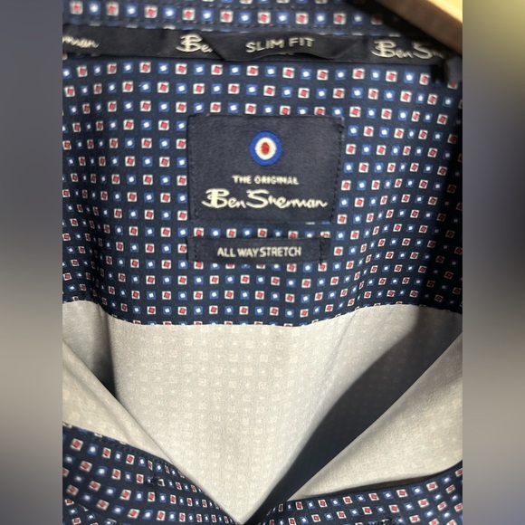 Ben‎ Sherman Slim Fit Shirt Size 16-16.5 32/33 - Picture 3 of 5